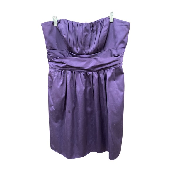 David's Bridal Short Strapless ‎ Dress Size 14 - Picture 1 of 5